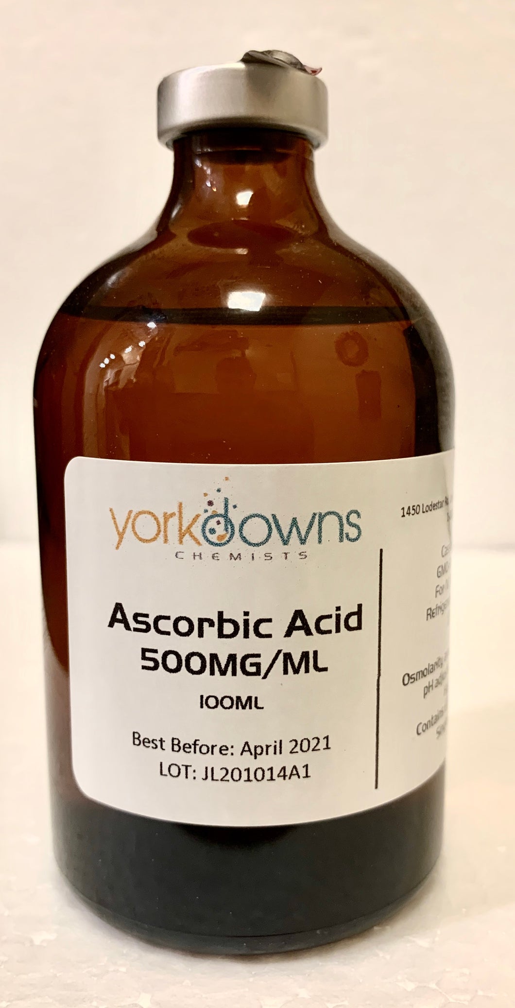 C Ascorbic Acid - 500mg/ml (Cassava-source) - 100ml